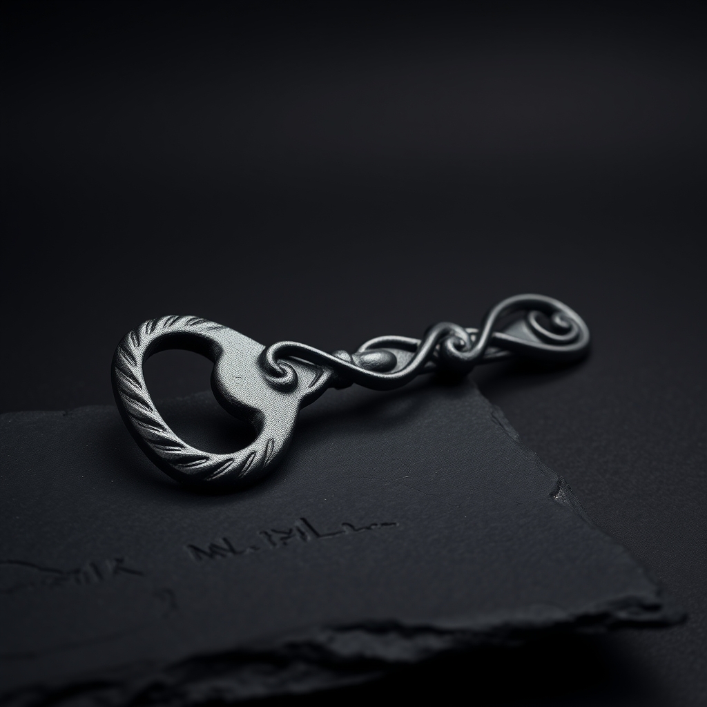 Hand-forged ironwork bottle opener